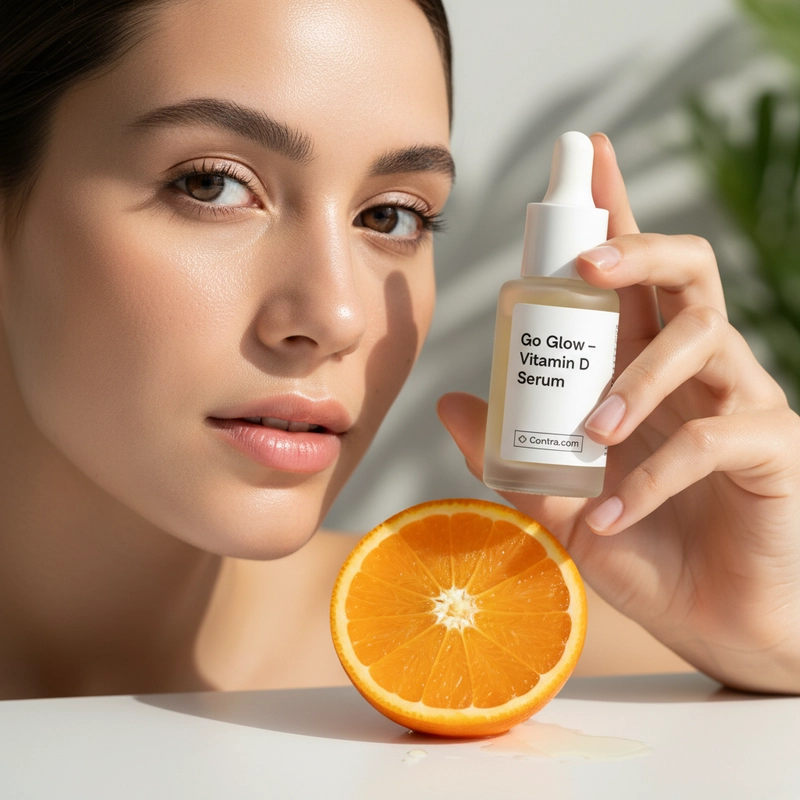 AI product photography: A hyper-realistic beauty product photograph shot with a professional DSLR camera and 50mm lens, feat... - Generated with Gemini nano banana